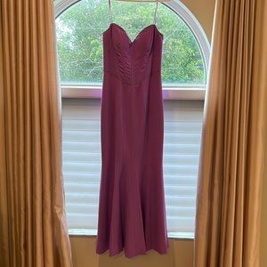 Mignon mermaid fit strapless gown